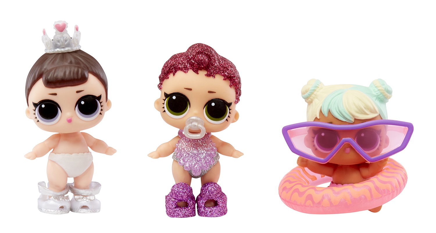L.O.L. Surprise! Bubble Surprise Lil Sisters - Bambola da collezione con sorprese, accessori e schiuma di bolle - Assortimento casuale - Ideale per bambini dai 4 anni in su