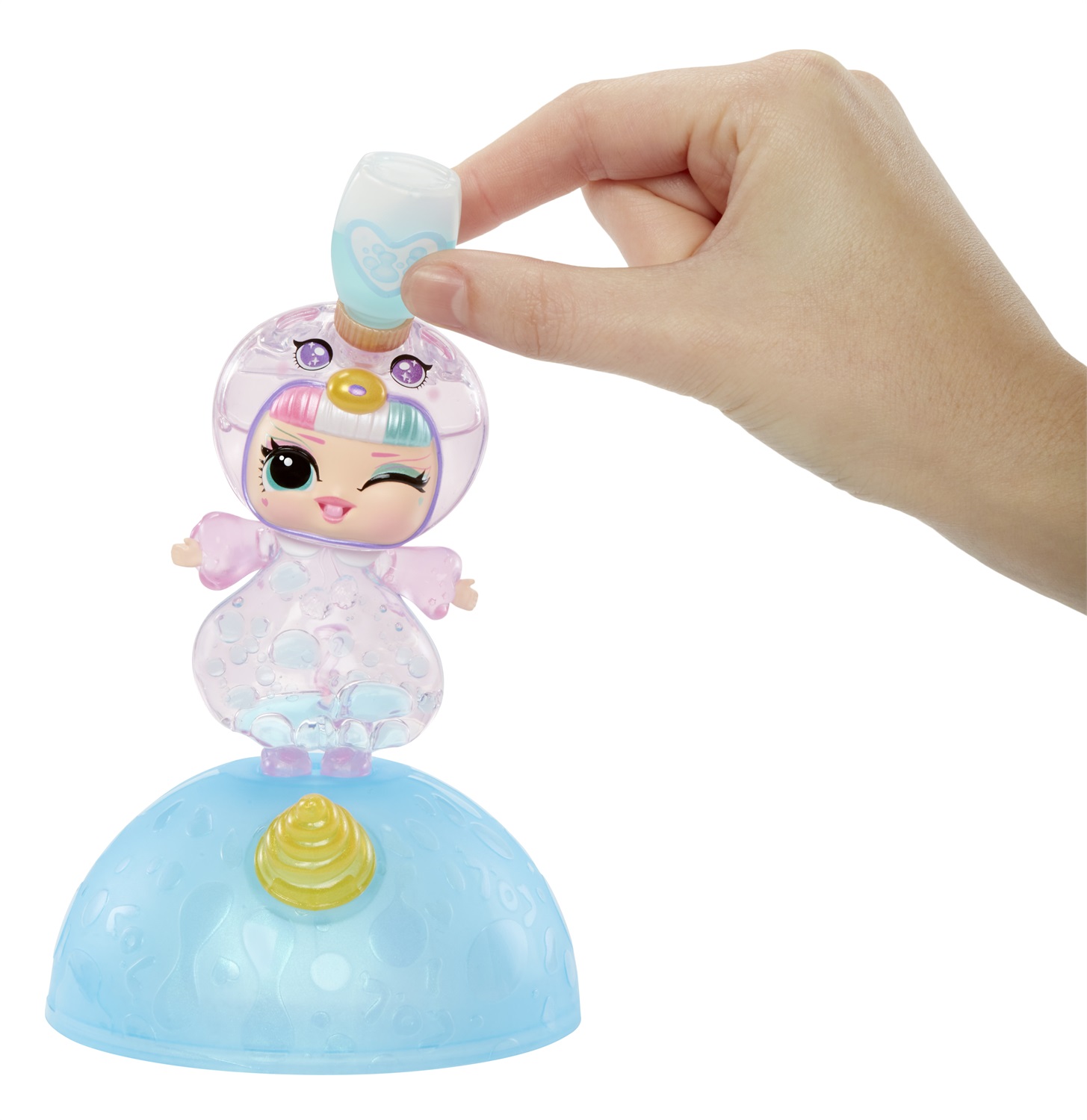 L.O.L. Surprise! Unicorn Tots - Bambola Trasparente con Lampada Lavica, Confezione Cieca, 8 Bambole da Collezionare e 2 Pozioni Colorate, Età 4