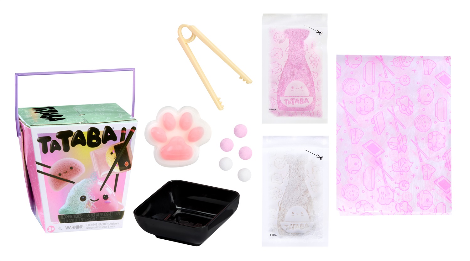 MGA Entertainment L.O.L. Surprise! Tataba - Giocattolo da collezione con polvere di floccaggio fai-da-te, 2 Pack, adatto per età 3