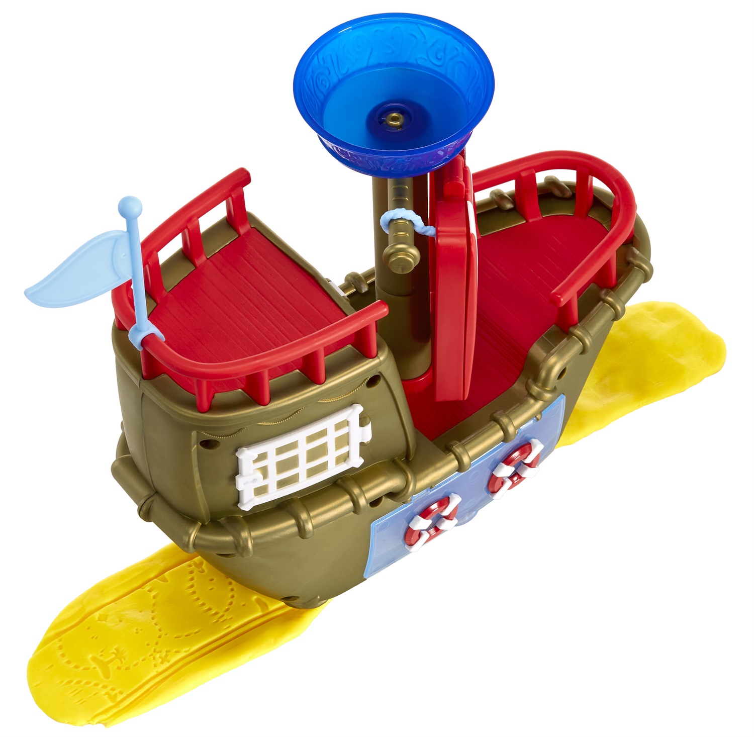 MGA Entertainment DohKins Pirate Ship Playset - Impasto Non Asciutto, Senza Glutine, per Bambini e Collezionisti, Età 3