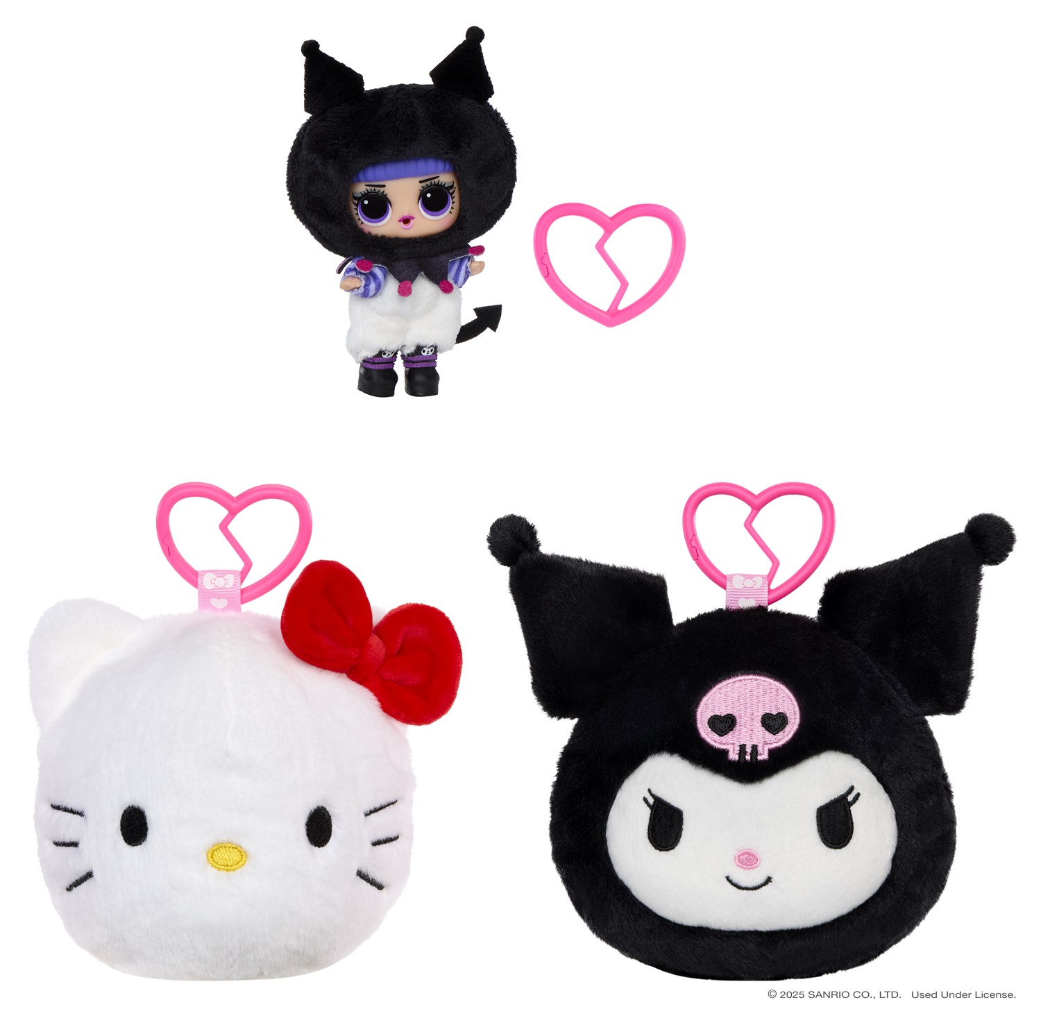 L.O.L. Surprise! Peluche Reversibile Hello Kitty con Bambola e 5 Sorprese - Età 4