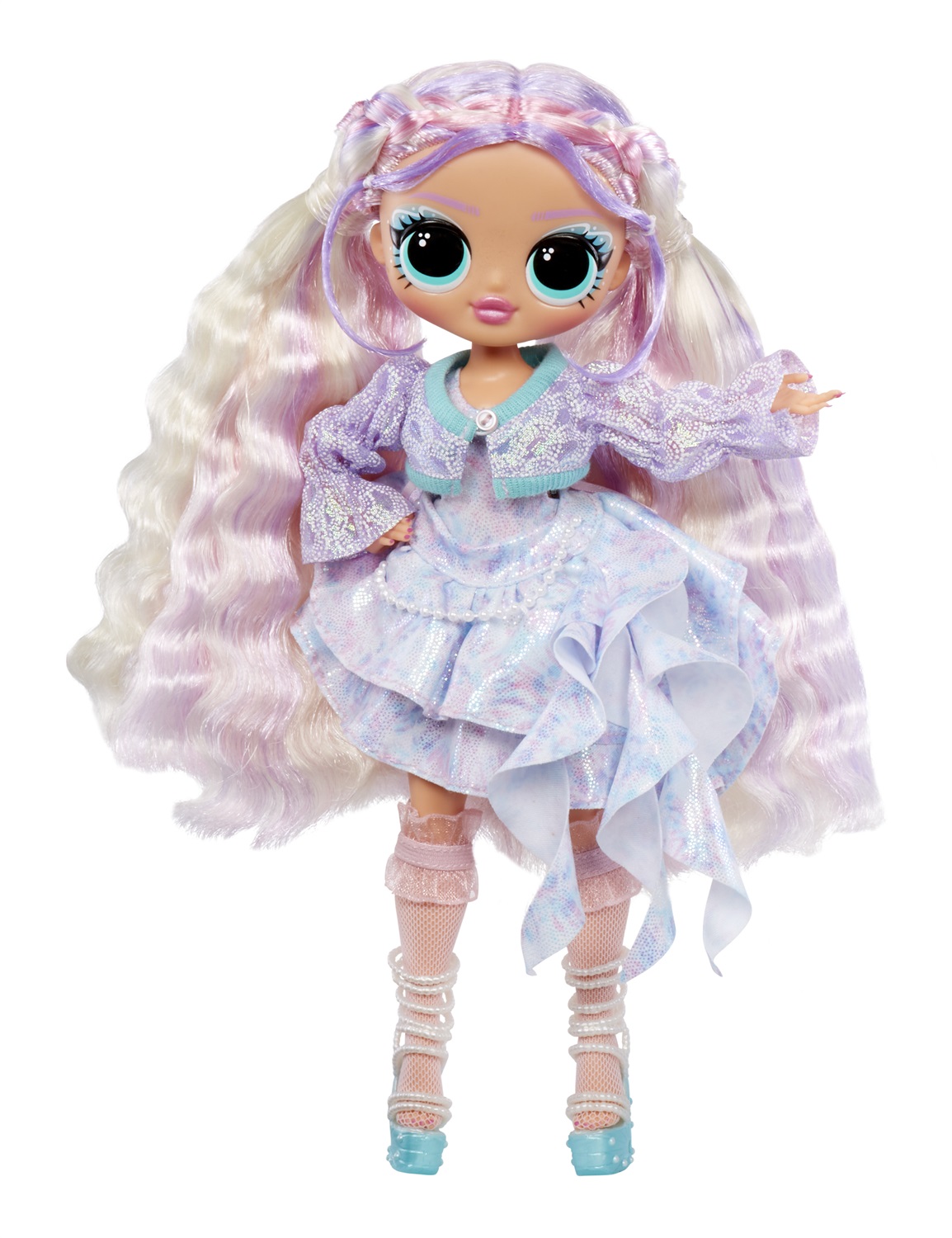 L.O.L. Surprise! OMG Fashion Doll Pearla - Bambola con 15 Sorprese, Abiti e Accessori a Tema Sirena, Età 4