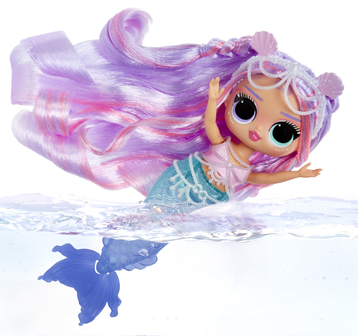 L.O.L. Surprise! Tweens Mermaid Lana Marine - Bambola alla moda con coda che cambia colore, pinna mobile e accessori inclusi - Età 4