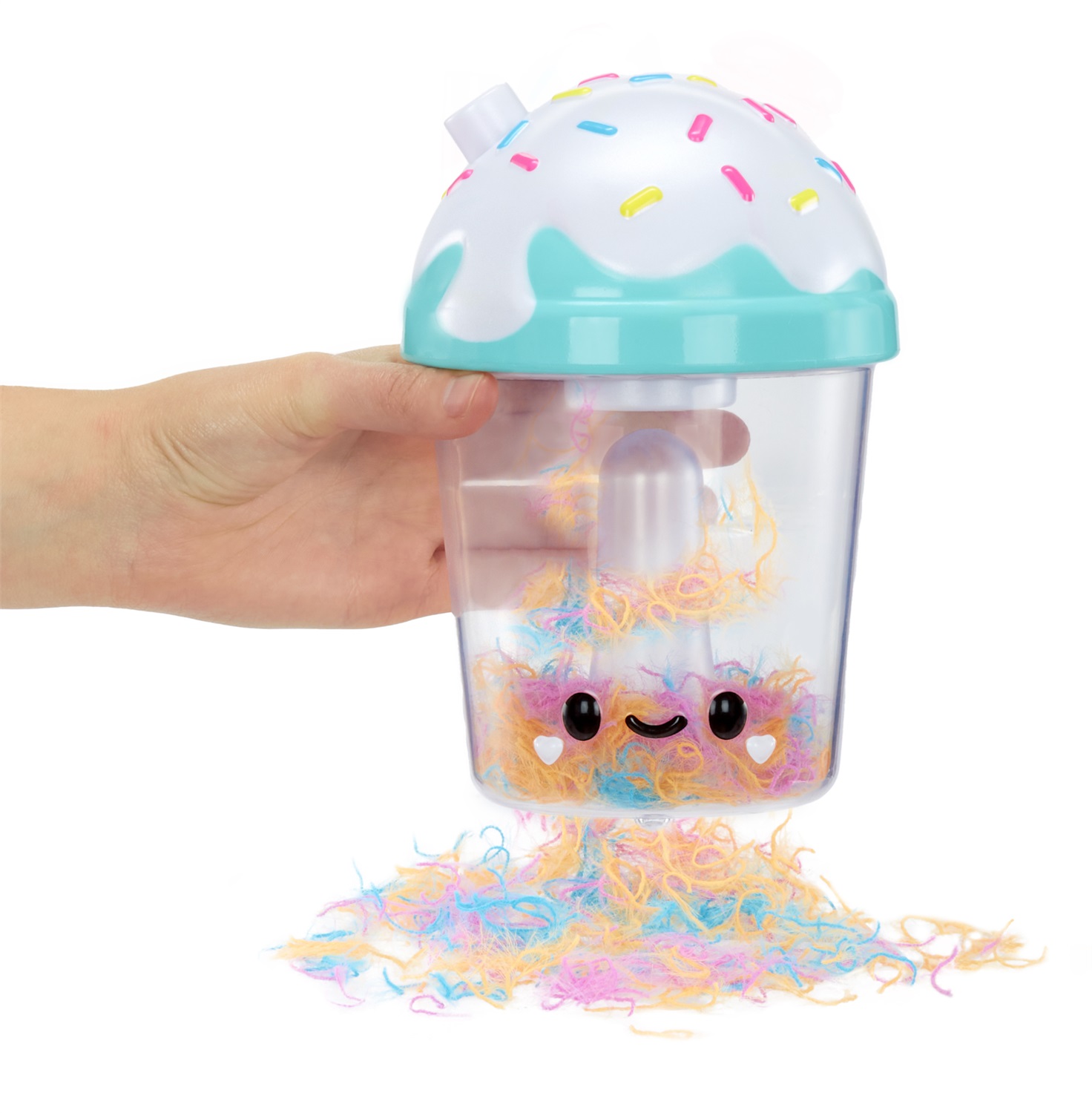 MGA ENTERTAINMENT Fluffie Stuffiez Pillow Fight - Cuscino in peluche Bunny per divertenti battaglie di cuscini