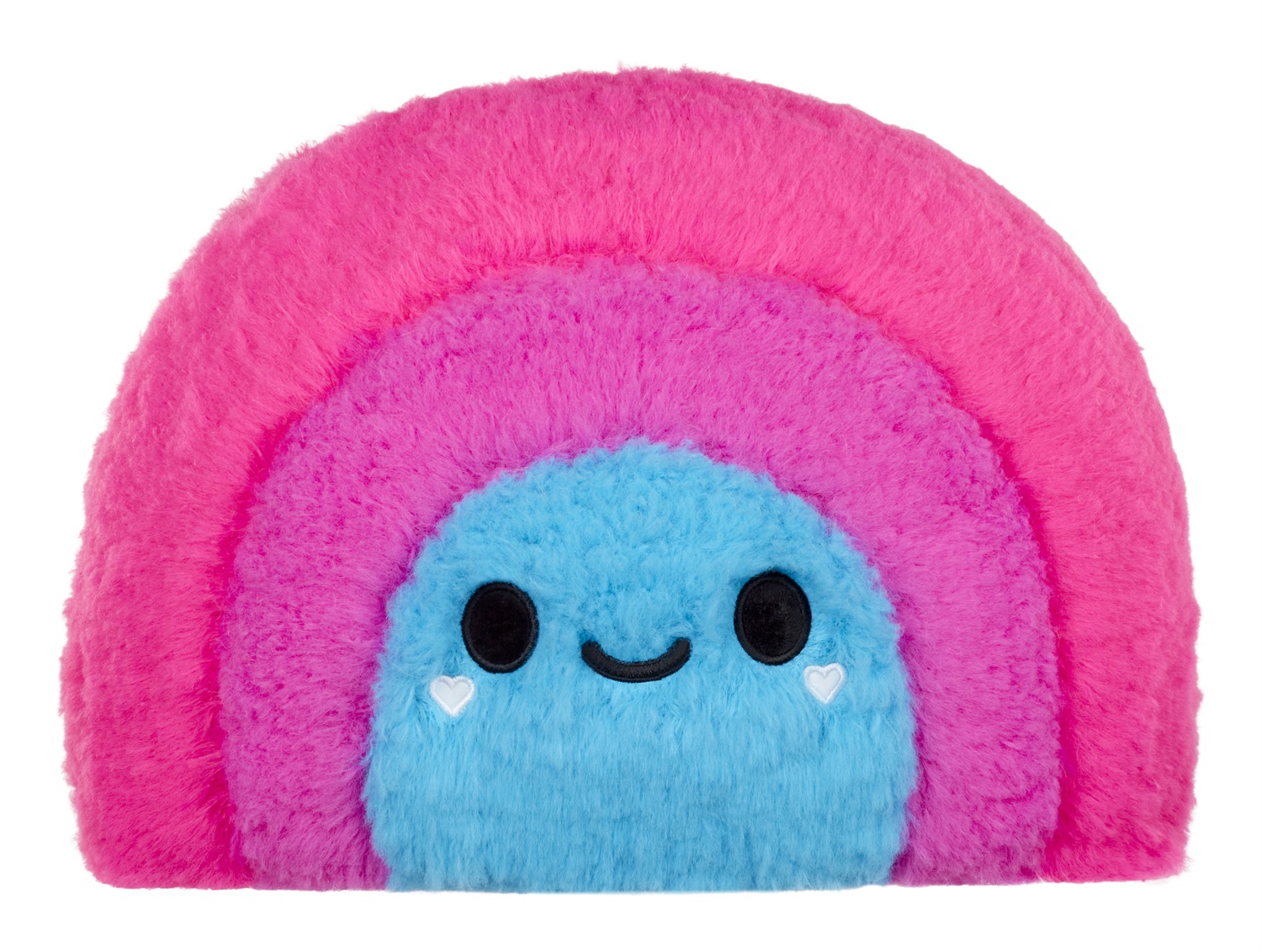 MGA Entertainment Fluffie Stuffiez Pillow Fight - Cuscino in Peluche Arcobaleno Ultra Morbido, Gioco Interattivo ASMR, Facile da Pulire, Età 4