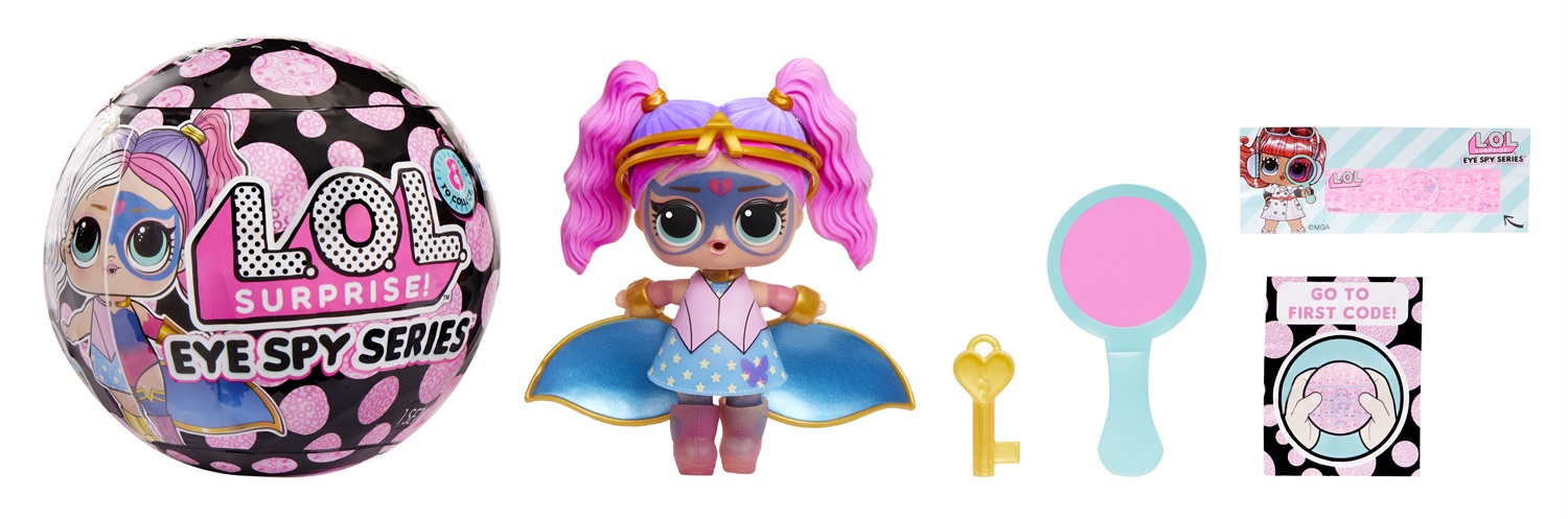 L.O.L. Surprise! Eye Spy Tots - Bambola con Confezione Cieca, Cambio Colore e Sorprese da Svelare