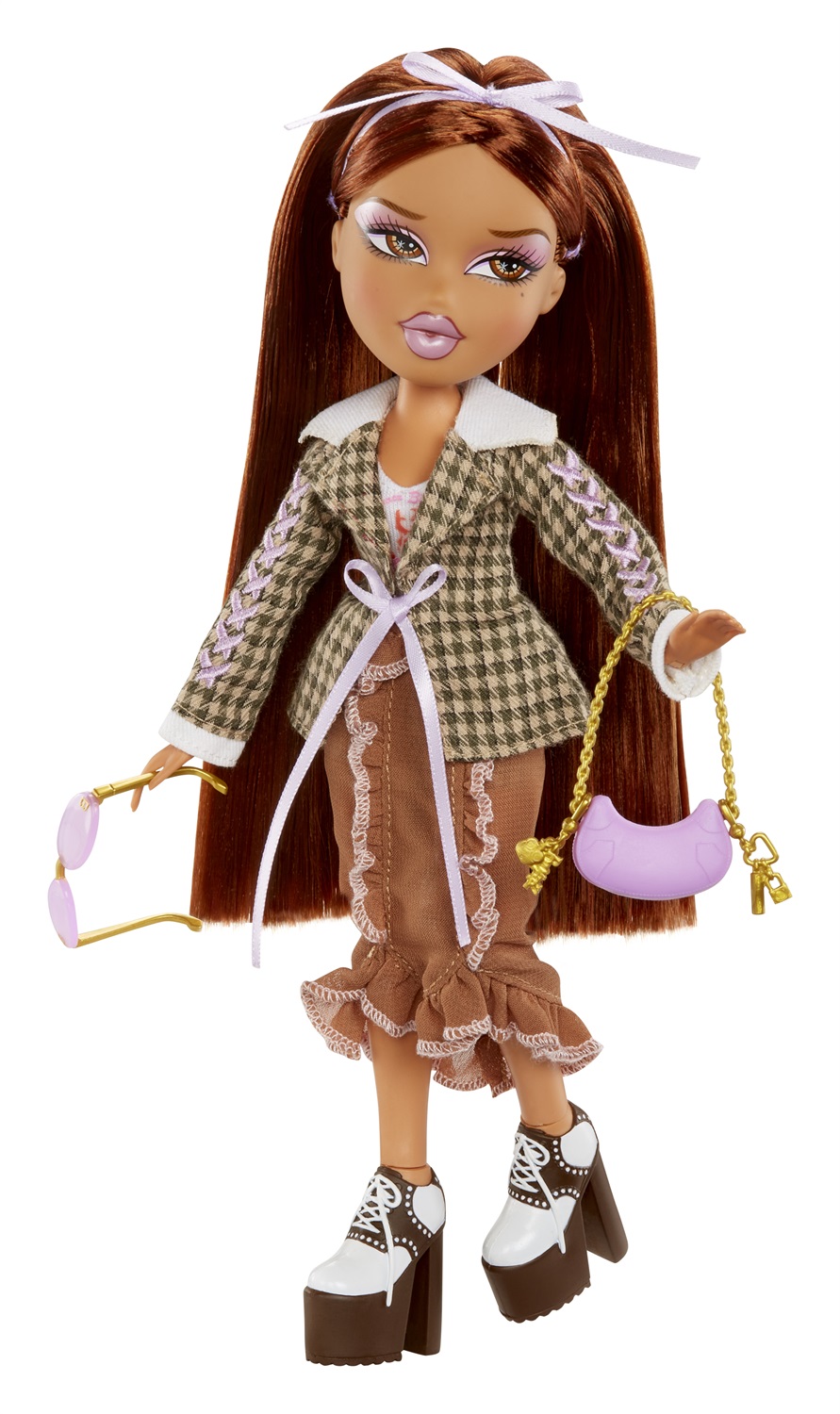 Bratz Stylin' Yasmin - Bambola Fashion con Maglietta Personalizzabile e Accessori