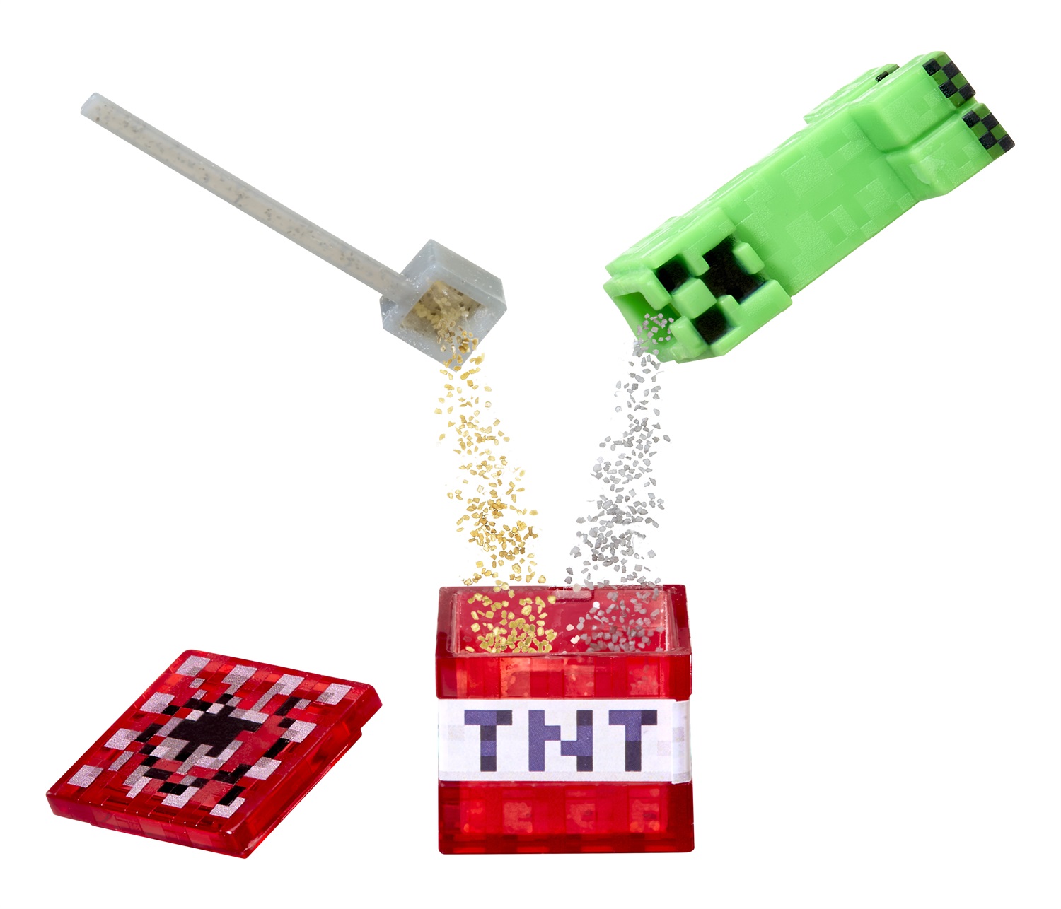 MGA's Miniverse Make It Mini Minecraft - Set di 12 Miniature Collezionabili Fai-da-te in Resina per Creativi, Età 8
