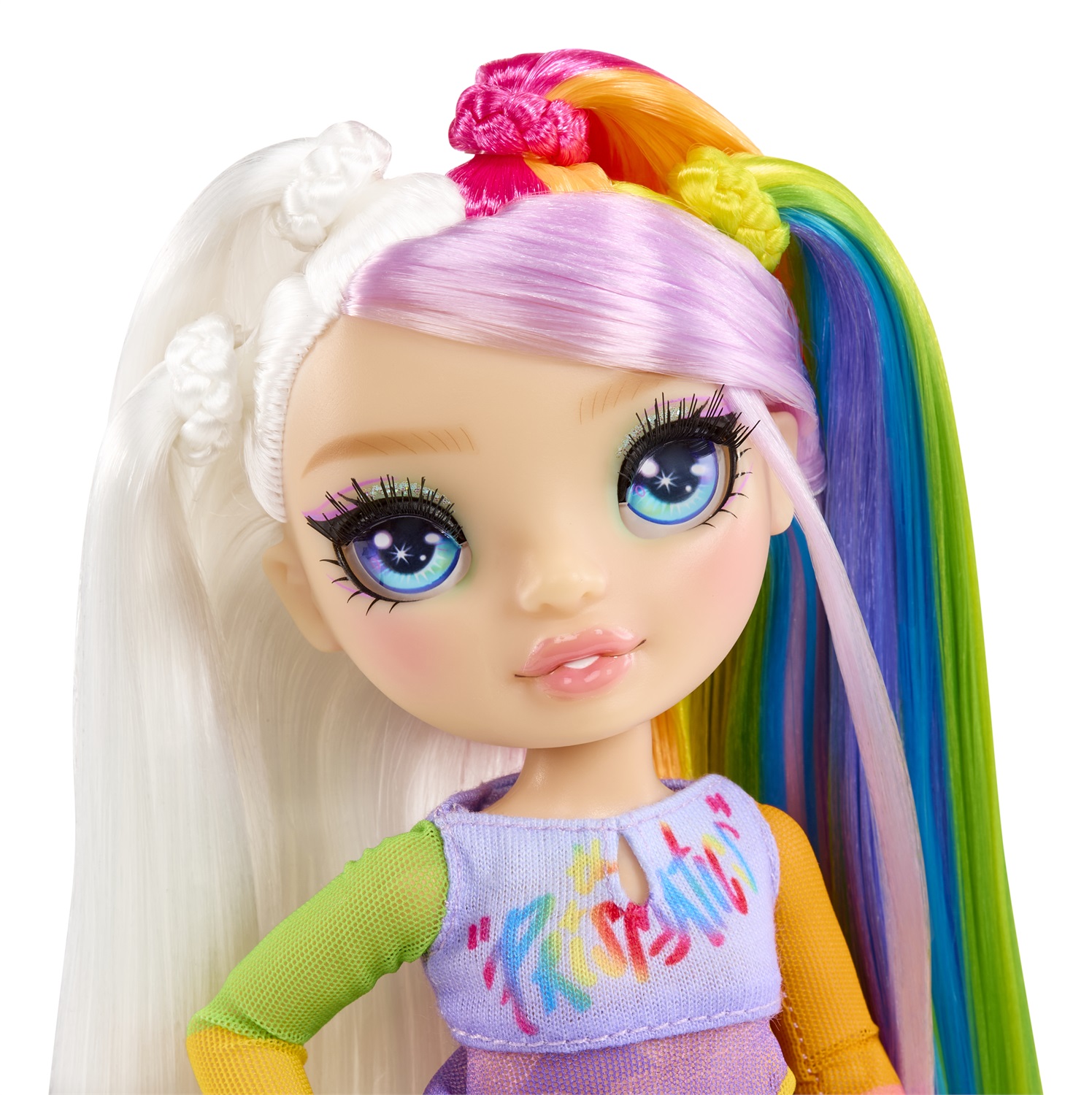 MGA ENTERTAINMENT Rainbow High Jr High Rockband Fashion Doll Amaya - Bambola di 23 cm con Tastiera e Adesivi Personalizzabili, Snodata, per Bambini di Età 4