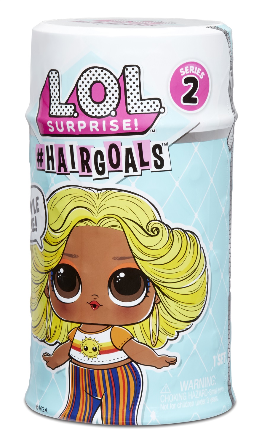 L.O.L. Surprise! Hairgoals Serie 2 - Bambola con Capelli Spazzolabili e 15 Sorprese, Effetto Cambio Colore, Età 3