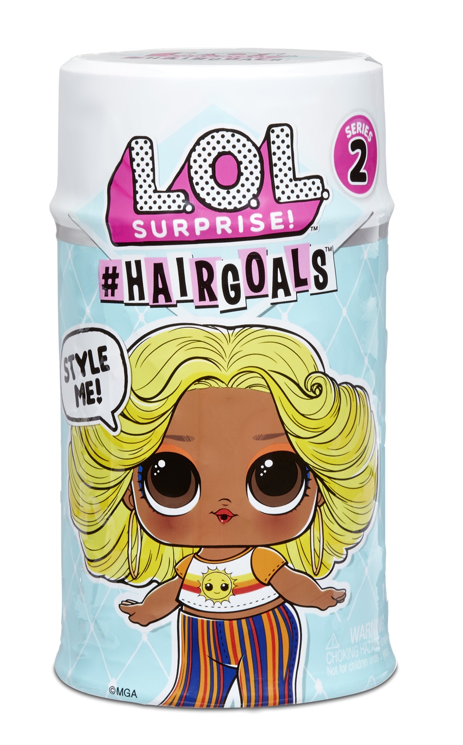 L.O.L. Surprise! Hairgoals Serie 2 - Bambola con Capelli Spazzolabili e 15 Sorprese, Effetto Cambio Colore, Età 3