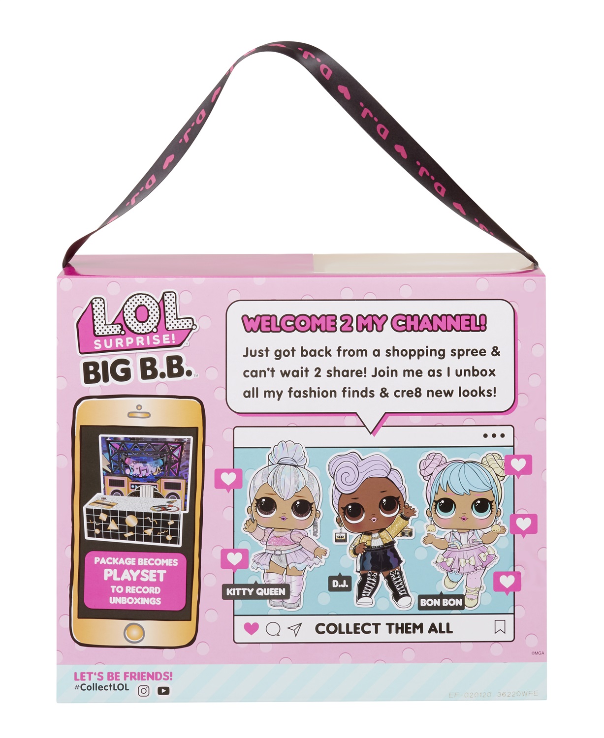 L.O.L. Surprise! Bambola grande D.J. con scarpe, vestiti, accessori e set di gioco