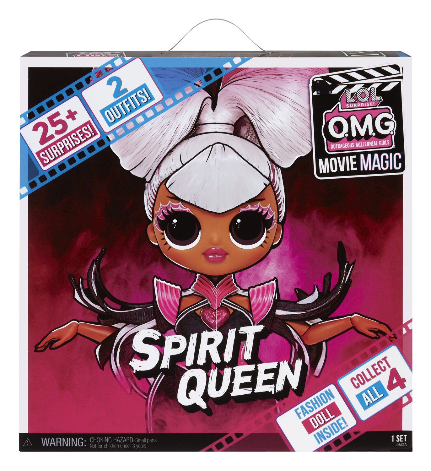 L.O.L. Surprise! OMG Movie Magic SPIRIT QUEEN - Bambola alla moda con 25 sorprese, set cinematografico e accessori - Età: 4 anni