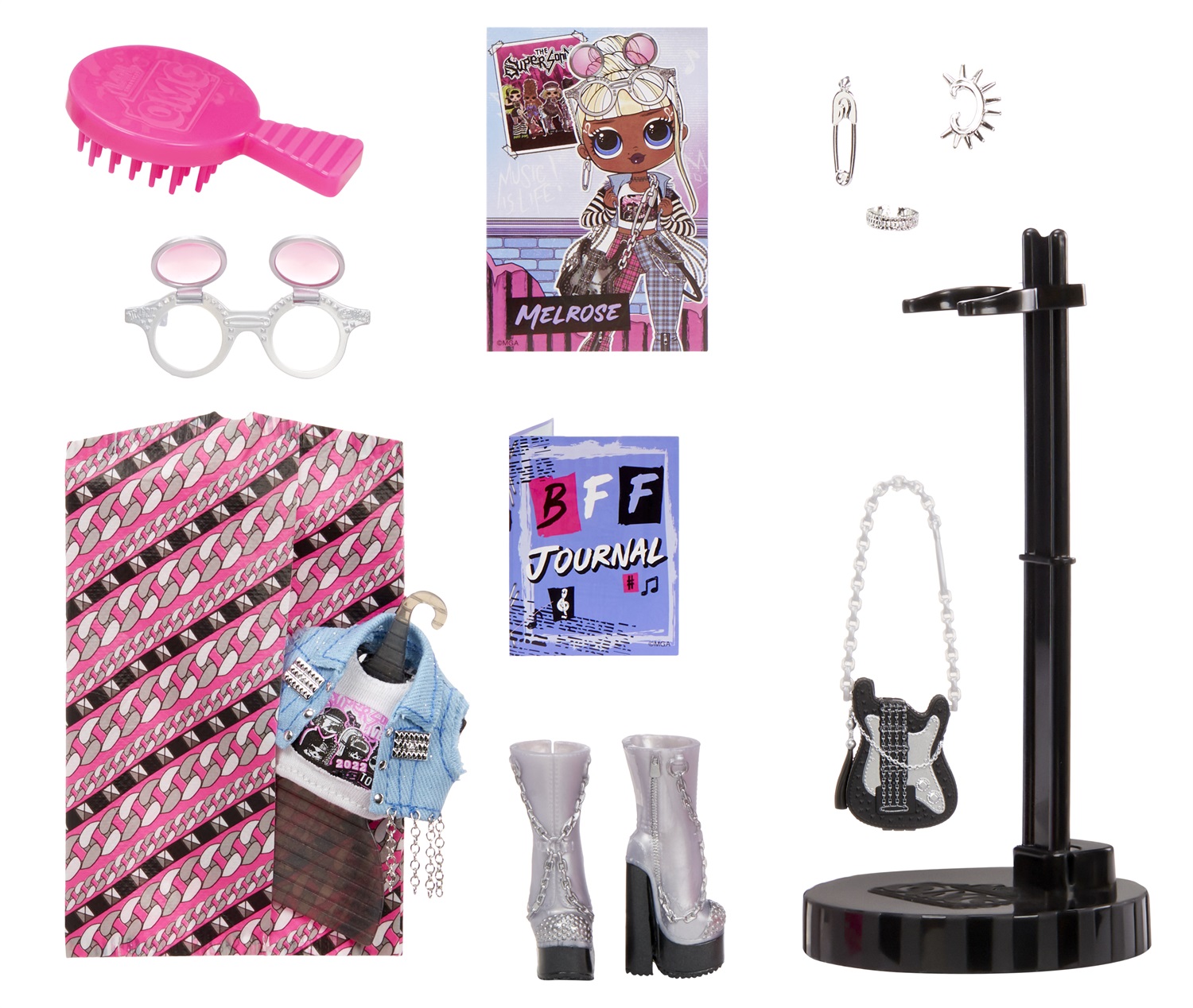 MGA ENTERTAINMENT LOL Surprise OMG Bambola alla moda Melrose con 20 sorprese, abiti e accessori - Età 4 anni