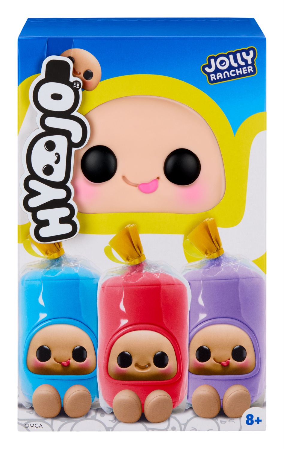 Hyojo Jolly Rancher - Peluche Morbidi Collezionabili in 3 Varianti: Blue Raspberry, Cherry e Grape