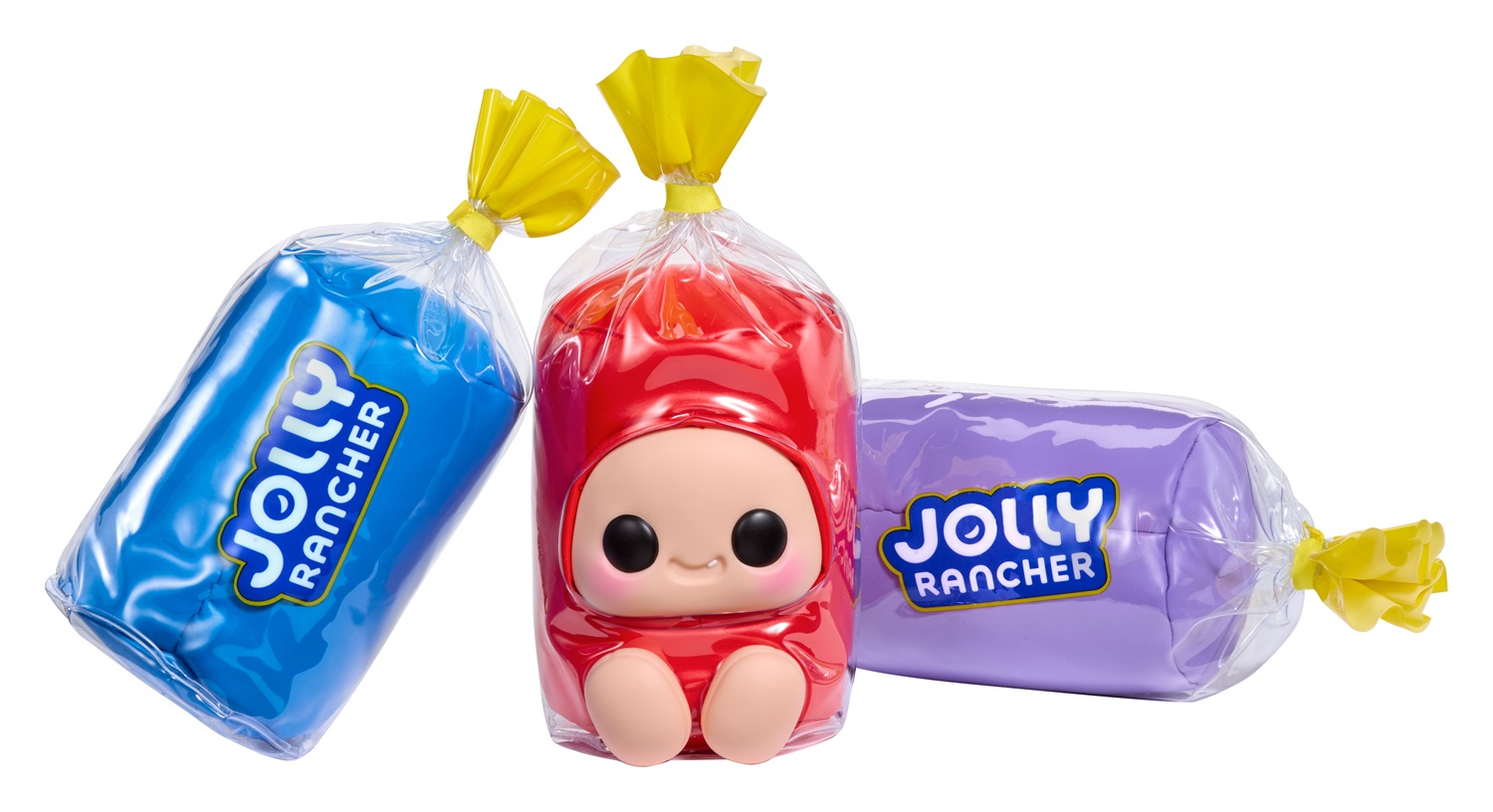 Hyojo Jolly Rancher - Peluche Morbidi Collezionabili in 3 Varianti: Blue Raspberry, Cherry e Grape