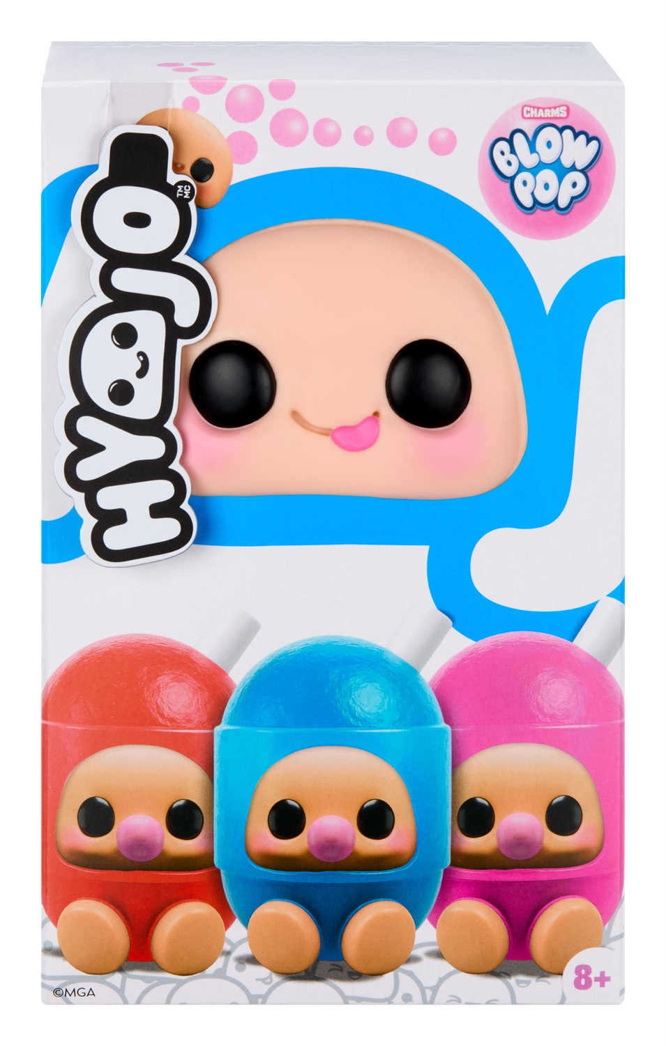 Hyojo Blow Pop - Peluche Morbidi Collezionabili Cherry, Watermelon e Blue Razz per Tutte le Età