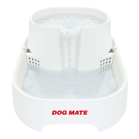 Dog Mate Pet Mate Fontanella 6 Litri per Cani e Gatti - Distributore Automatico con Ciotole Lavabili, Rampa Antispruzzo e Sistema di Filtrazione