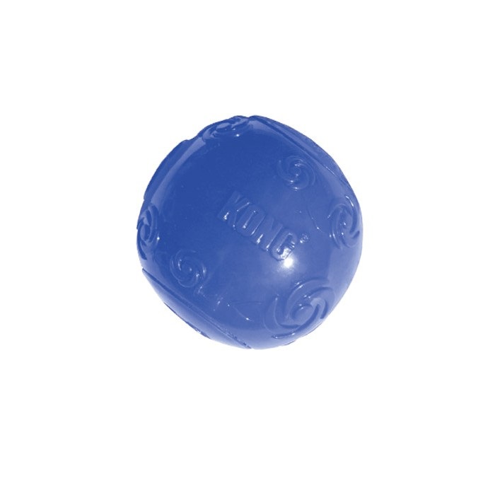 KONG Squeezz Ball Large - Palla di Gomma Sonora per Cani con Rimbalzo Imprevedibile - Colori Assortiti