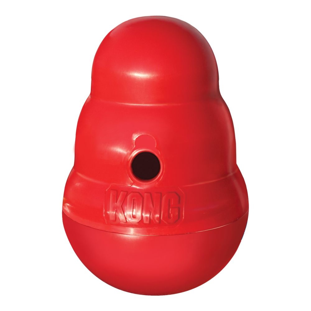 KONG Wobbler Snackball - Giocattolo Erogatore di Cibo per Cani - L 15 cm x P 11 cm