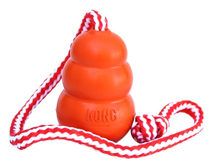 KONG Aqua - Gioco da Riporto Galleggiante per Cani di Taglia Media in Caucciù Naturale - Dimensione M: 8,5 cm