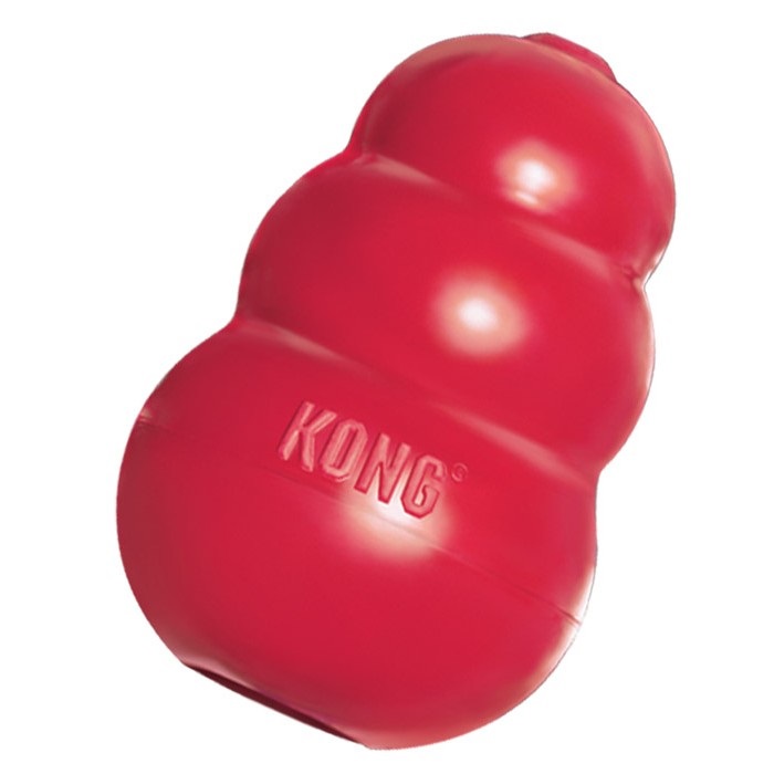 KONG Classic Gioco per Cani in Gomma Naturale Rossa - XS (fino a 2 kg) - Stimolazione Mentale e Rimbalzo Irregolare