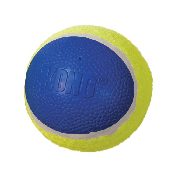 KONG Ultra SqueakAir Ball - Palla Giocattolo per Cani, Misura Media, Confezione da 3, Diametro 6,3 cm
