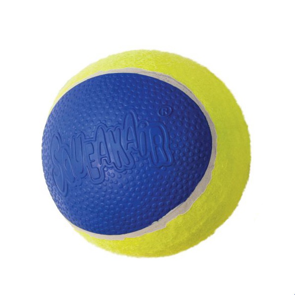 KONG Ultra SqueakAir Ball - Palla Giocattolo per Cani, Misura Media, Confezione da 3, Diametro 6,3 cm