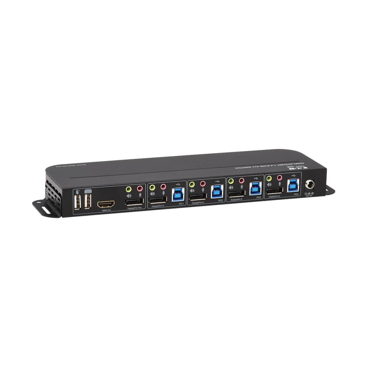 Tripp Lite B005-DPUA4 Switch KVM 4K Nero con Tastiera Tedesca