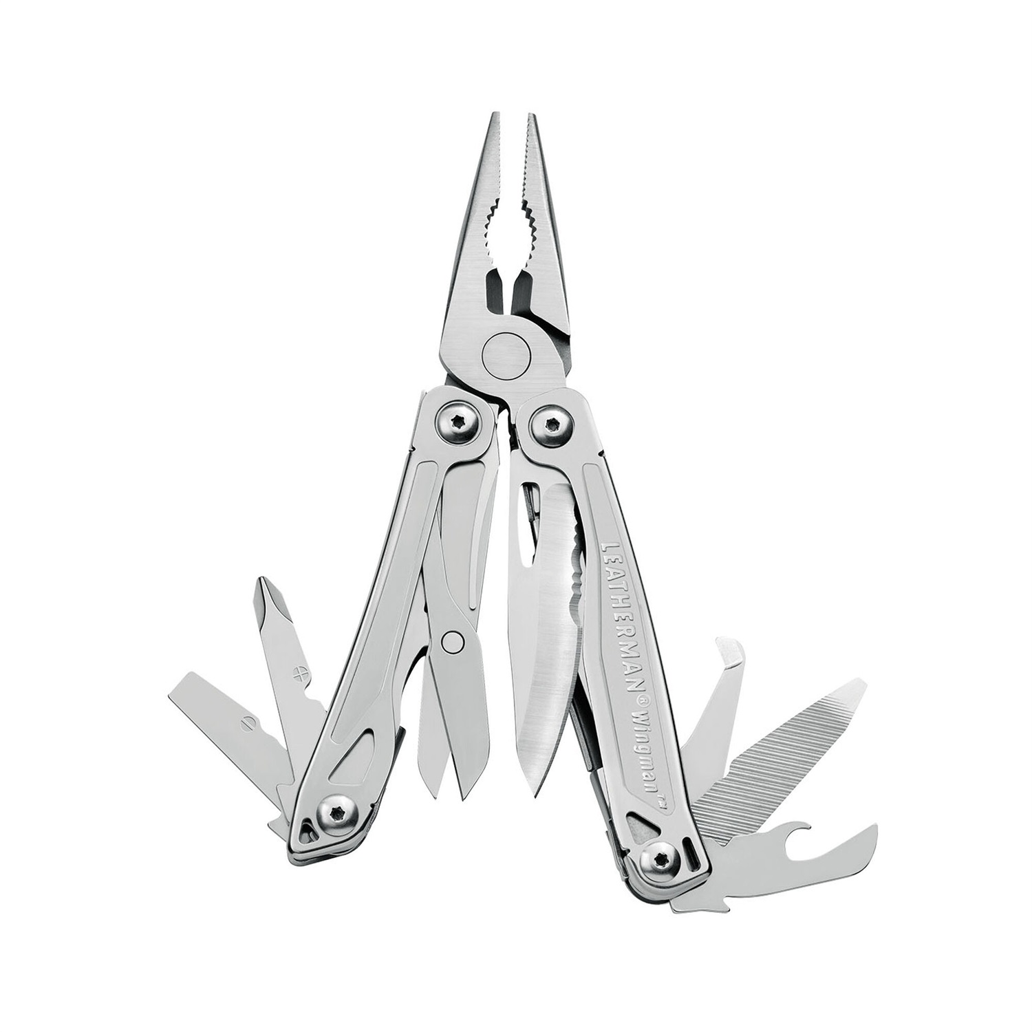 Leatherman Wingman - Pinza Multiuso Inox con 14 Funzioni e Bloccaggio Sicuro