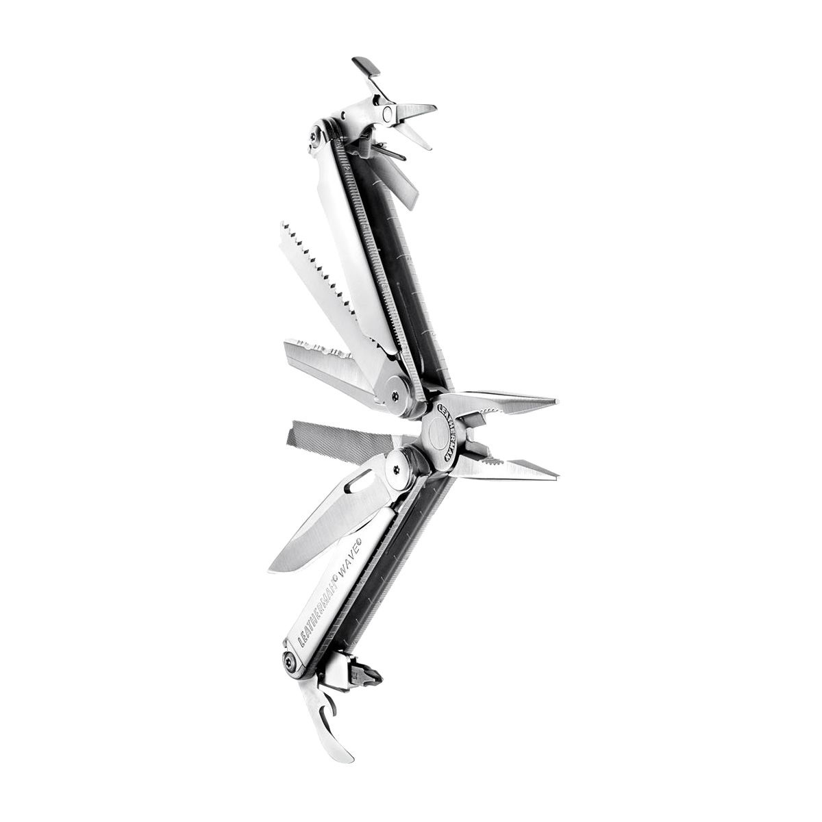 Leatherman Wave Plus - Multiutensile Tascabile in Acciaio Inossidabile con 18 Strumenti, Fodero in Nylon e Tronchesi Sostituibili