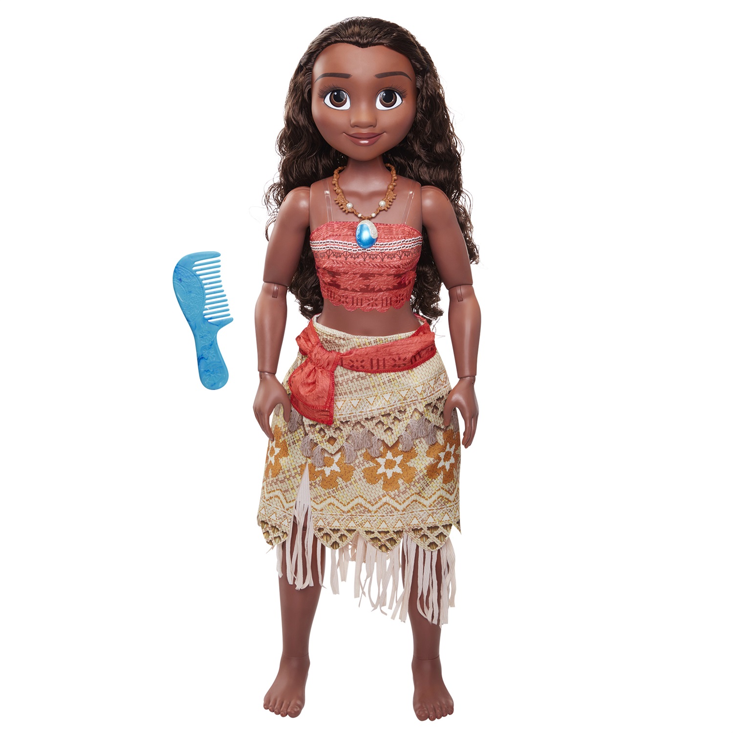 JAKKS Pacific Disney Princess Bambola Playdate Vaiana 80 cm Articolata con Accessori