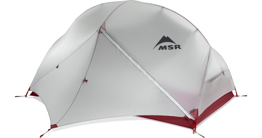 MSR Hubba Hubba NX Tenda a cupola ultraleggera per 2 persone - Rosso/Grigio, ideale per trekking e backpacking