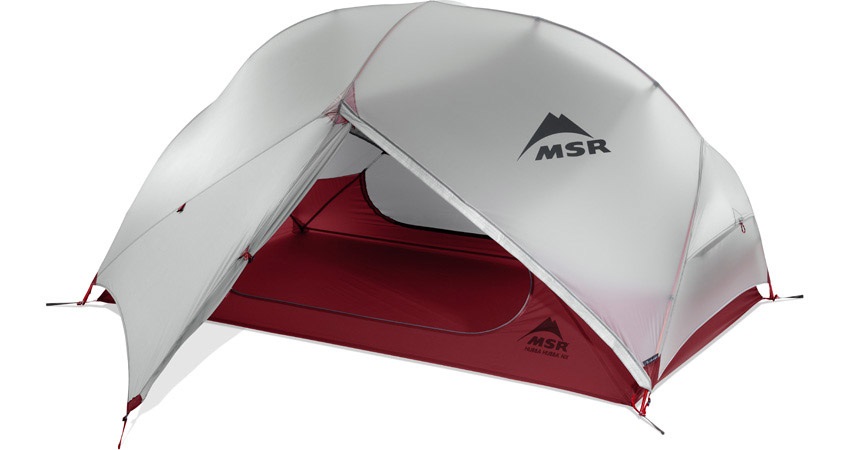 MSR Hubba Hubba NX Tenda a cupola ultraleggera per 2 persone - Rosso/Grigio, ideale per trekking e backpacking