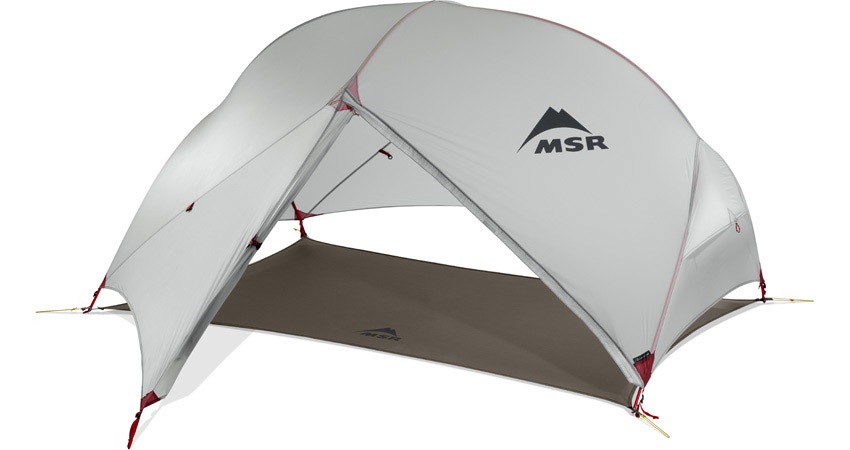 MSR Hubba Hubba NX Tenda a cupola ultraleggera per 2 persone - Rosso/Grigio, ideale per trekking e backpacking