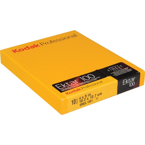 Kodak Ektar 100 Pellicola per Foto a Colori 4x5 - 10 Fogli ISO 100 per Paesaggi e Moda
