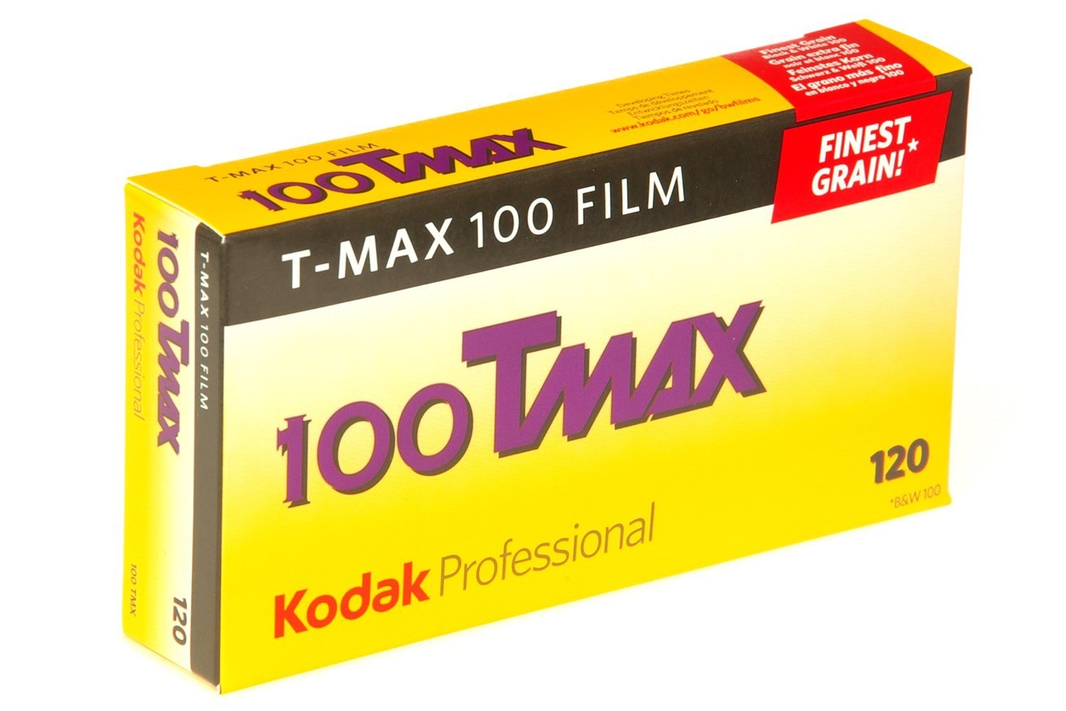 Kodak T-MAX 100 Pellicola per Foto in Bianco e Nero 120 - Confezione da 5x12 Scatti