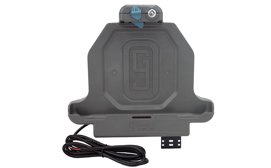 Gamber-Johnson SLIM Supporto attivo per Tablet/UMPC Grigio con Docking Station e Doppia Porta USB