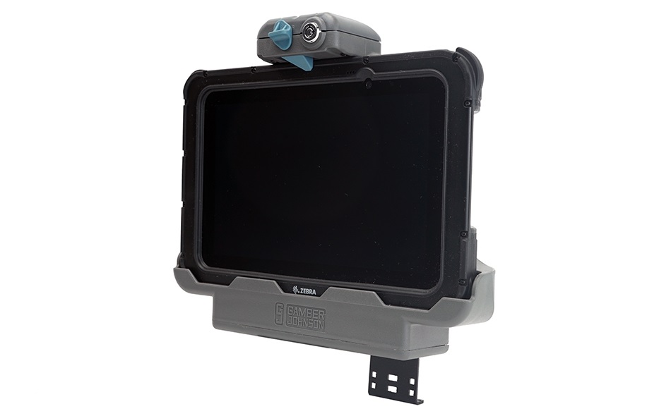 Gamber-Johnson SLIM Supporto attivo per Tablet/UMPC Grigio con Docking Station e Doppia Porta USB