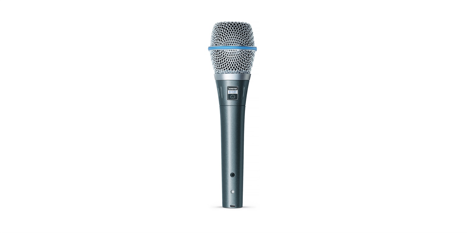Shure BETA 87C Microfono a Condensatore Cardioide per Voce con Clip A25D e Custodia - Ideale per Studio e Tour