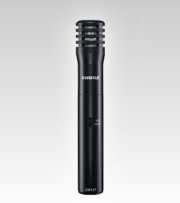 Shure SM137 Microfono a Condensatore Professionale Cardioide per Strumenti con Diaframma Sottile e Preamplificatore in Classe A