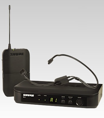 Shure BLX14E/PGA31 Sistema Microfonico Wireless con Microfono ad Archetto, Frequenza M17, Gamma Operativa fino a 100 m