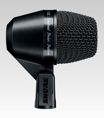 Shure PGA52-XLR Microfono Dinamico Cardioide per Grancassa con Supporto, Cavo XLR e Astuccio