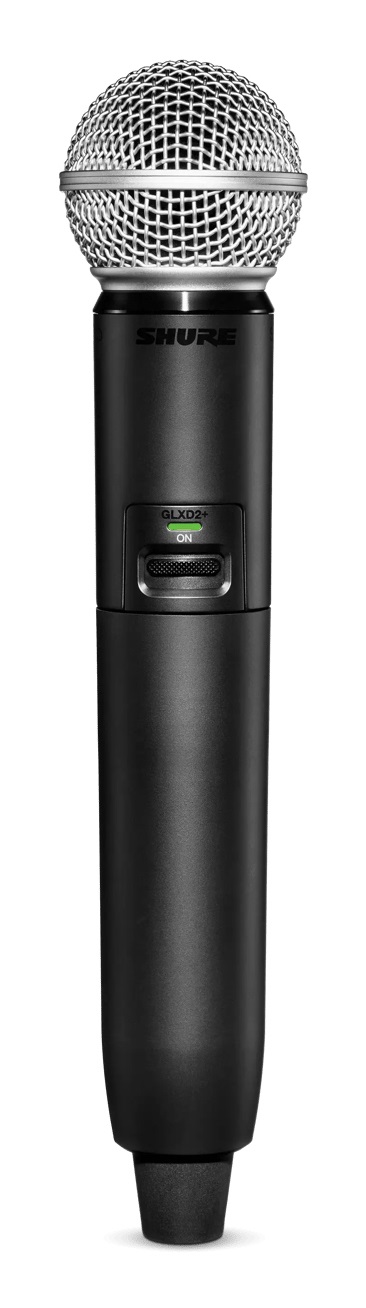 Shure GLXD2 /SM58 Trasmettitore per Microfono Senza Fili con Microfono Shure SM58 - Audio Digitale Wireless di Livello Superiore