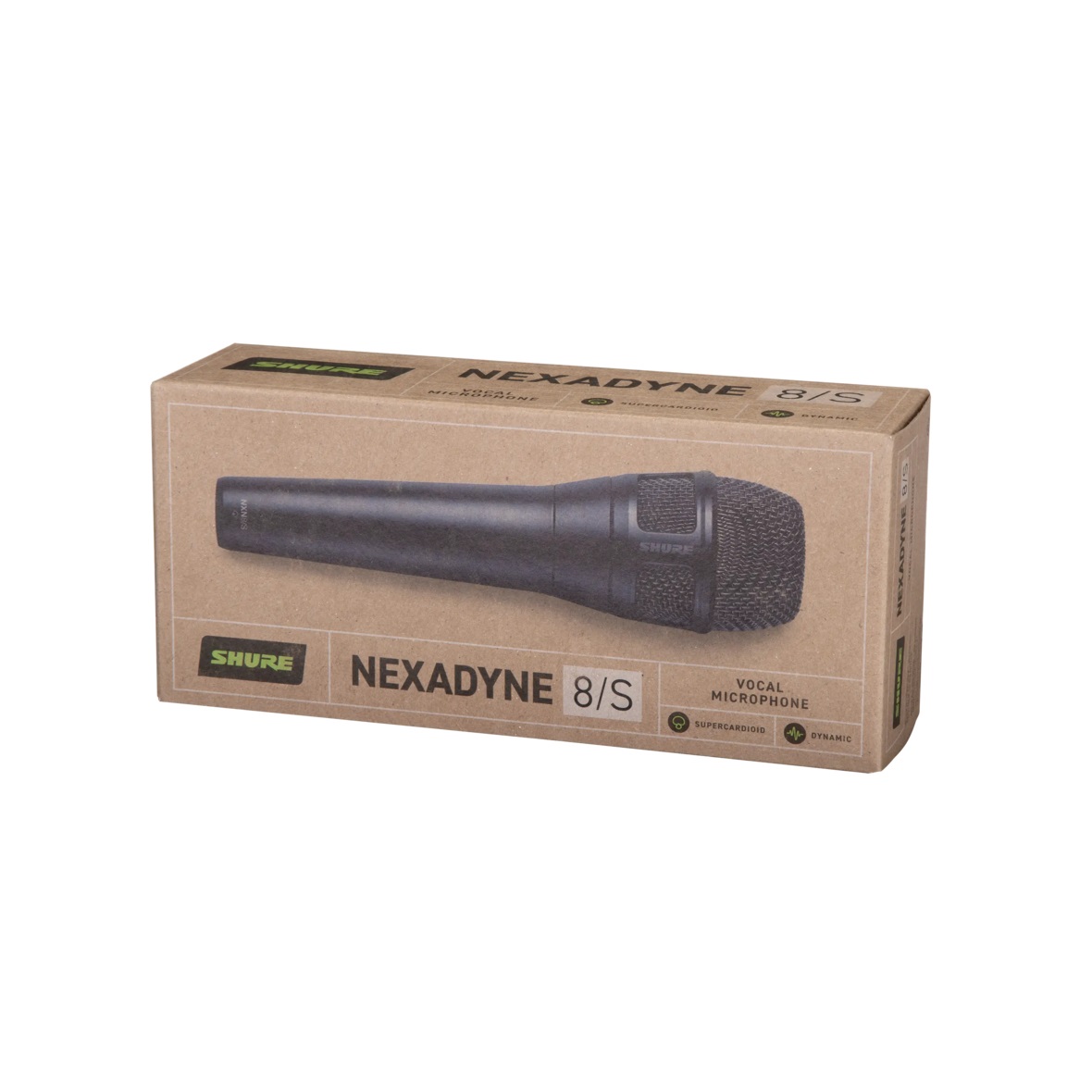 Shure Nexadyne 8/S Nero - Microfono dinamico supercardioide per voce con tecnologia a doppio motore