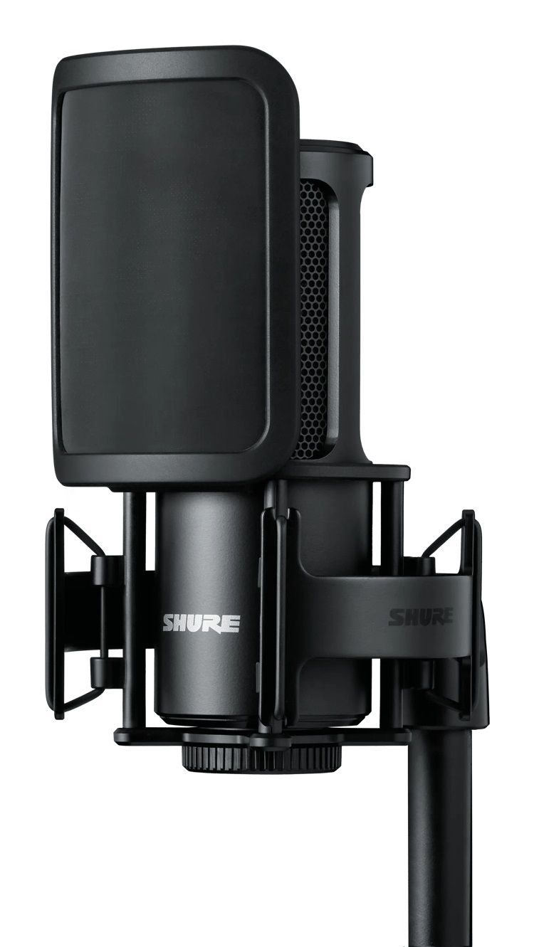 Shure SM4-K-KIT Microfono a Condensatore per Studio e Home Recording con Accessori Inclusi