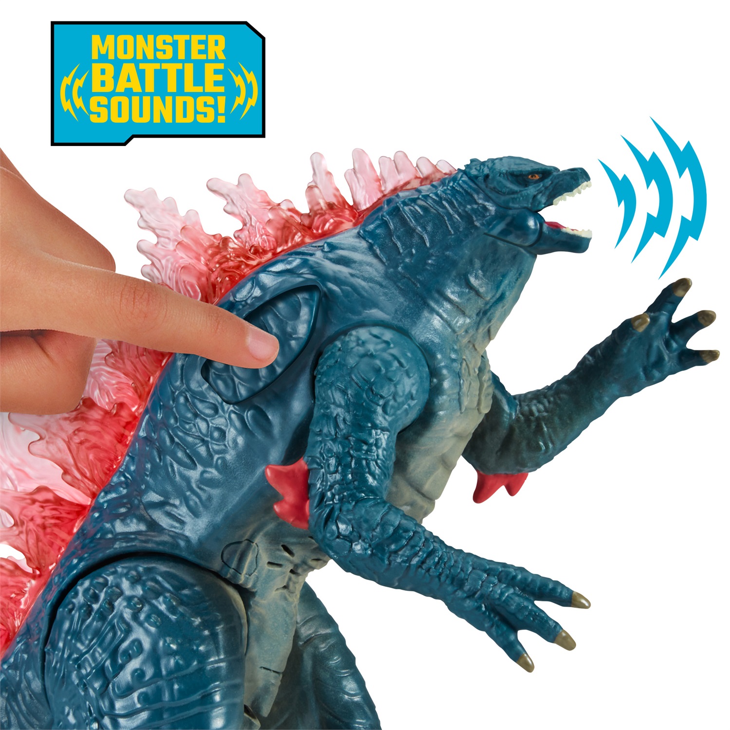 Playmates Godzilla x Kong: The New Empire Battle Roar - Figura 17 cm per bambini dai 3 anni