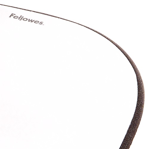 Fellowes Tappetino Mouse con Poggiapolsi in Memory Foam - Nero e Argento, Ergonomico, 27,6x23,2x3,2 cm