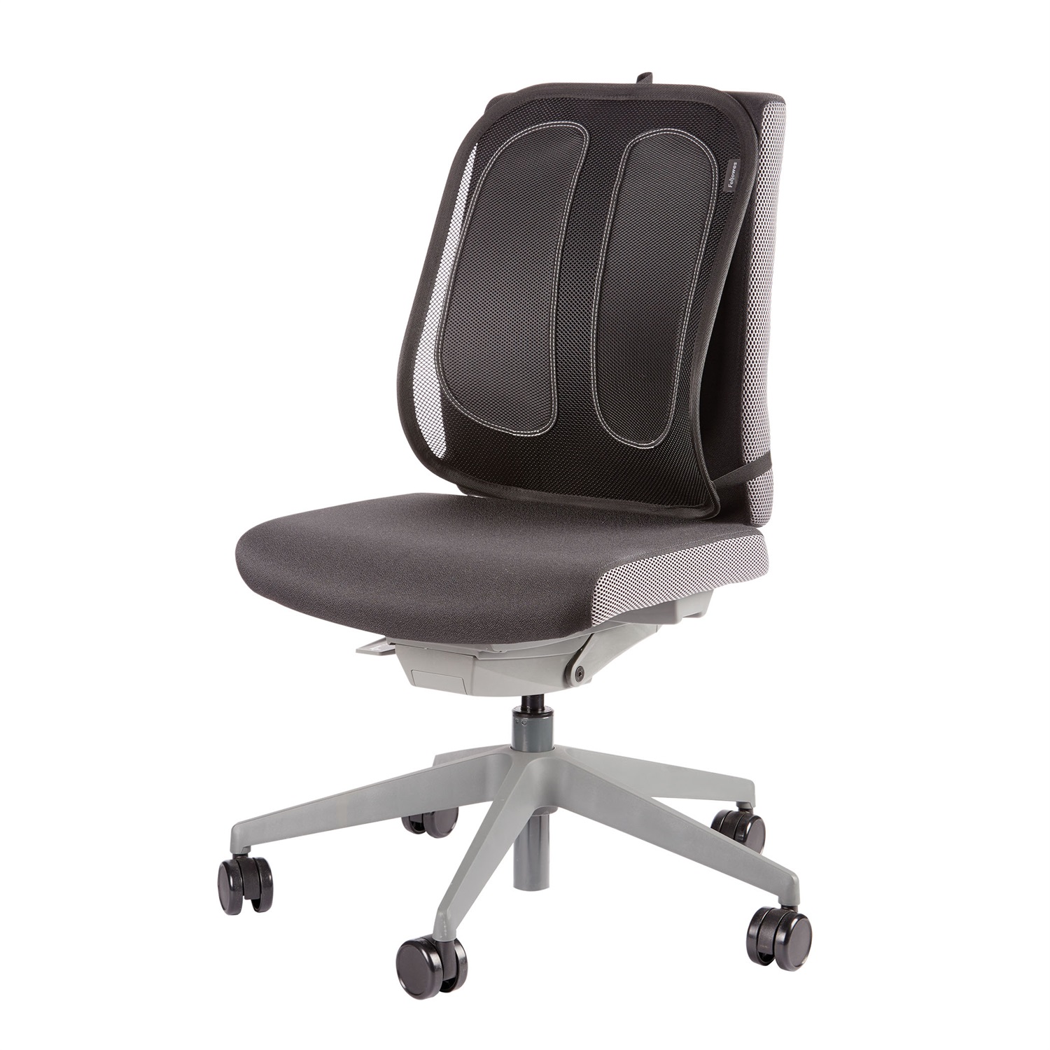 Fellowes Supporto Schiena in Rete Office Suites - Ergonomico, Nero, 50x45x20 cm, Sistema Tri-tensioning™