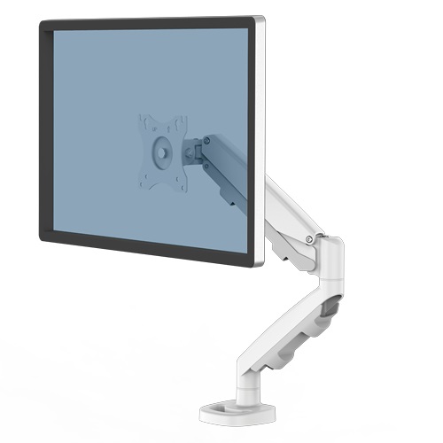 Fellowes Eppa 9683201 Supporto da Tavolo per TV fino a 101,6 cm (40 pollici) Bianco con Morsa e Regolazione Altezza
